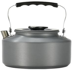 Campingmoon 1L Camping Teekessel Tragbar Aluminium Camping Kaffeekanne Wasserkocher Teekanne Wasser Boiler für Outdoor Picknick Angeln