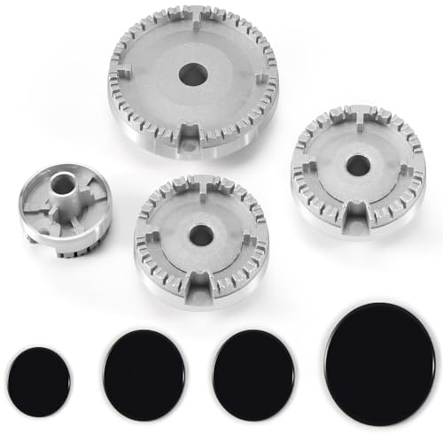 Nagoyuki Herdhut-Set, Verbesserter Herddeckel, Backofen-Gasherd, Brennerkrone, Flammenkappe, Gasbrenner-Flammenkappe, Passend für die Meisten Gasherdbrenner