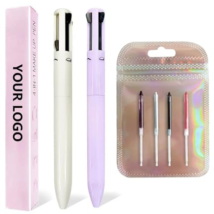 RoseFlower Stylo de maquillage Magical 4 en 1, Crayon Maquillage de Contour des sourcils, Surligneur, Correcteur, Texture mélangeable et Crémeuse, Polyvalent pour les Voyages