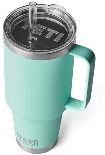 YETI Rambler Trinkbecher Mit Trinkhalmdeckel, Seafoam, 42 oz (1,2 l)