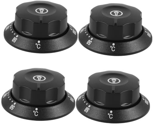 Gatuida 4stücke Temperature Thermostat Control Knob Für Backofen Und Herd Präziser Temperaturregler Für Fritteuse Und Mikrowelle Einsetzbar Einfache Handhabung