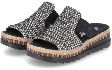 Rieker Dam V7953 Mules, svart, 39 EU