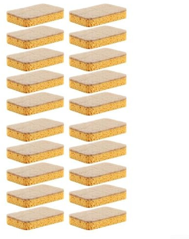 Yhenlovtt 8/20 Stück Bio-Spülschwämme, Küchenschwamm, Öko-Schwamm, Scheuerbürste, Luffa-Peeling, Küchen-Geschirrspülschwamm (B)