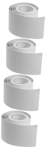 POPETPOP 4 Rollen Wandtattoo im Hintergrund selbstklebende Sockelleiste Kanten Planke Grenze trimmt Farbe Wandverkleidung formen Fußleistenabdeckungen Wandsockel aus Vinyl Vinylbesatz PVC