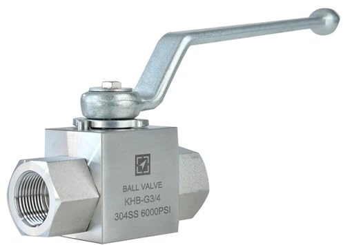 Female Thread High Pressure Ball Valve Hydraulic Ball Valve 1Pcs(3/8)