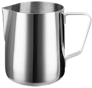 Jarra for espumar leche, acero inoxidable, 350/600/1500ml, taza de café, jarra, Barista para Arte de Café(1500ml)