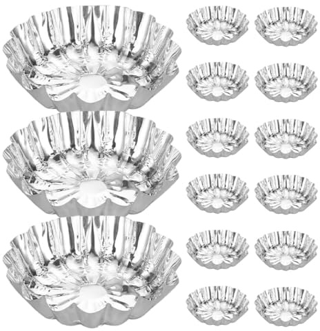 ZUNOXAZ Bandejas para Tartaletas de Aluminio 100 Unidades Moldes para Budines y Pequeños Pasteles Uso Profesional y Hogar Antiadherentes