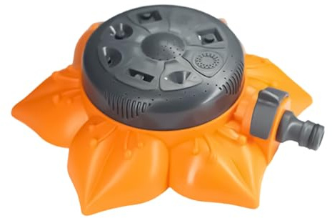 Aspersor de césped para patio, cobertura de 360 grados, 8 modos, aspersor de césped para césped, para invernadero, parterres, terraza, balcón, guardería, hogar, granja y parque