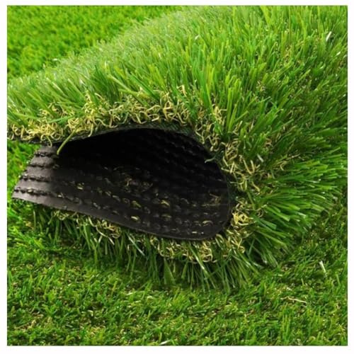 Grenn Astro Alfombra De Césped Rollo De Césped, Tapetes De Césped Artificial For Interiores Y Exteriores, Césped Sintético Realista For Paisaje De Jardín, Pasillo De Bodas, Orificios De Drenaje(3x5m)