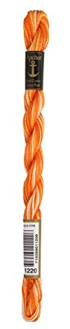 Anchor Perlgarn 5, 4585000-01220, Farbe:orange ombre, Stickgarne