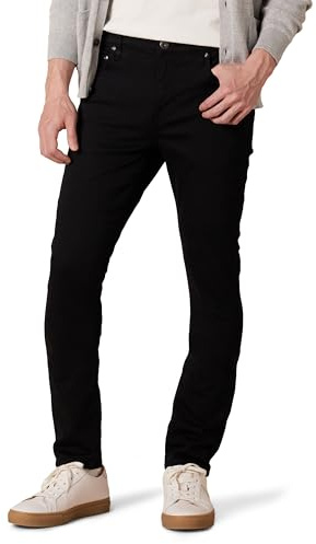 Amazon Essentials Jean Extensible Confortable, Coupe Skinny - couleurs abandonnées Homme, Noir, 31W / 36L