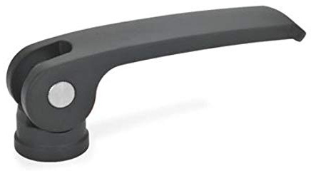 Exzenterspanner schwarz, 101mm lang, Auflagescheibe starr, M10 Innengewinde