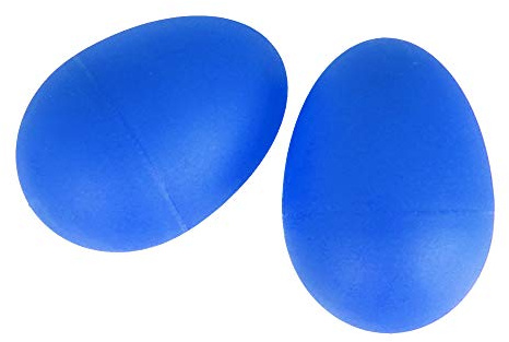A-Star 2 Pcs/Pair Plastic Egg Shakers - Blue - Rhythm Egg Maracas