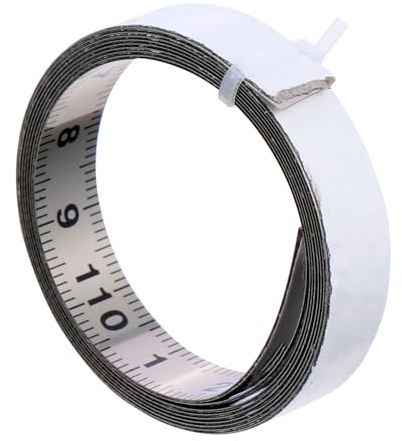 iplusmile Self Adhesive Tape Measure - 2M Steel Metric Measuring Tape - Sticky Measuring Ruler for Sewing Measuring Woodworking(Left to Right)