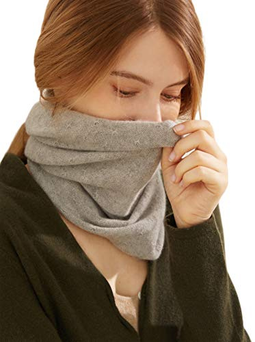 Prettystern Damen 100% Kaschmir Loop Schal leicht Cashmere Halswärmer Schlauchschal für Herbst Winter