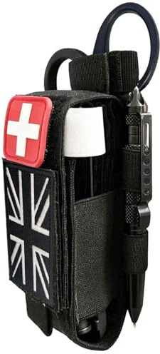 Upgrade 1000D Laser Cut Molle Tourniquet Pouch Holder, Tactical Tq & Trauma Medical Shear Pouches