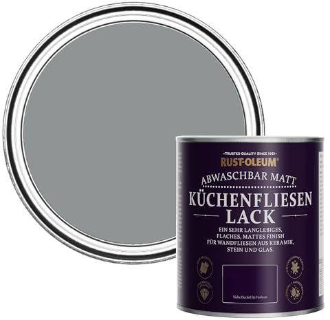 Rust-Oleum Mid Grey Kitchen Cupboard Paint in Matt Finish - Mid-Anthracite 750ml