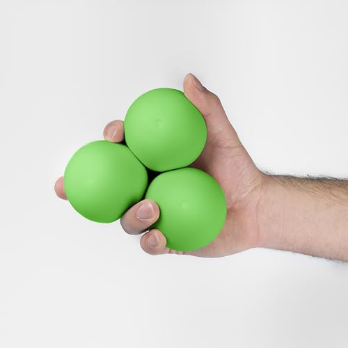 Play Juggling - TRIS Jonglierbälle Modell MMX - UV Grün, 110 g, 62 mm