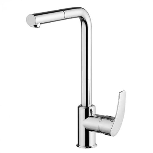 RUBINETTO MISCELATORE MONOFORO LAVELLO LAVANDINO CUCINA PAINI ATOMIX 3.0 D1CR591A90, CON DOCCETTA MONOGETTO ESTRAIBILE