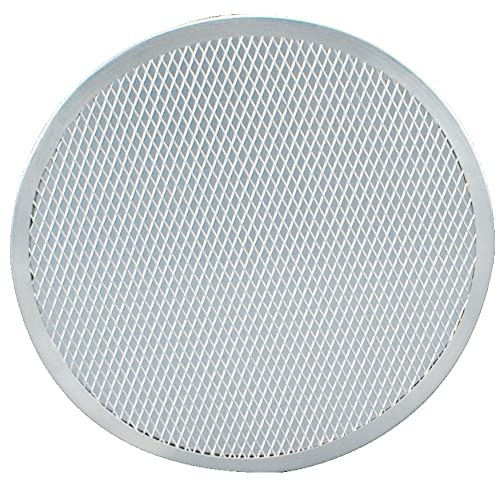 Forgast Griglia Rotonda 51 cm per Pizza, Teglia Forata da Forno in Alluminio Microforata, Ideale per Cottura di Pane