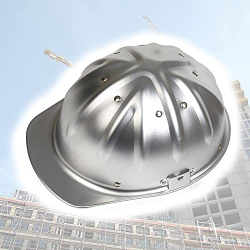 Schutzhelm, Schutzhelme aus Aluminiumlegierung mit voller Krempe Hochfester Helm Die Verstärkung aus Aluminiumlegierung auf der Oberseite ist sicherer und effektiver