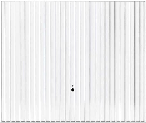Garagen Schwingtor N80 Berry Pearlgrain Typ 902-4 Größen - 2 Farben (2375 x 2000 mm, Verkehrsweiß RAL 9016)