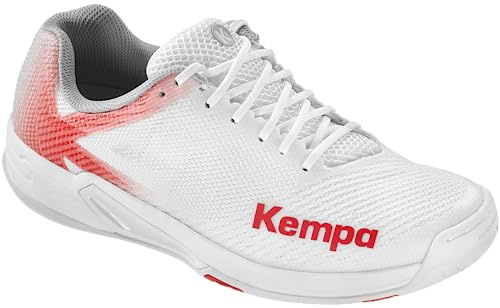 Kempa dam Wing 2.0 dam handbollsskor, sportskor, gymnastikskor, vit/röd, 38 EU, Vit röd, 38 EU