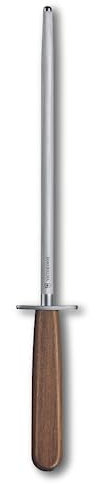 Victorinox Acciaino Wood, 23 cm, Taglio Medio-Sottile, Tondo, fino a 65 HRC, Manico in Acero