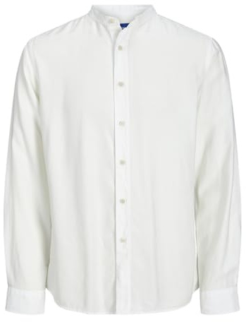 JACK & JONES Herren Jormarshall Band Shirt Ls Langarmhemd, Cloud Dancer, L