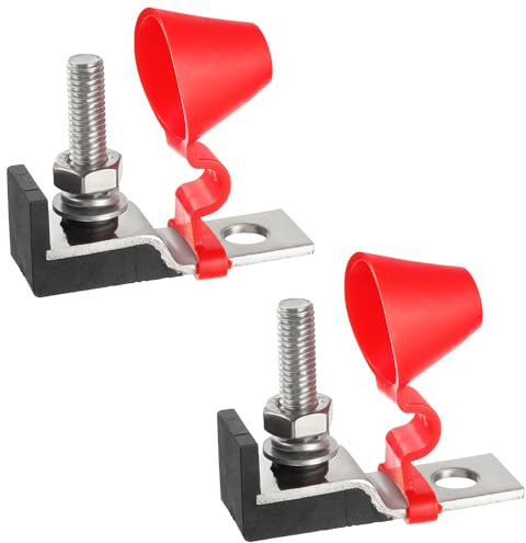 BOJACK - Bloque de fusibles de terminales marinos (MRBF) 58 V DC Max IP66 impermeable para la protección del circuito de automóviles, caravanas, grúas, barcos, pilas de carga (paquete de 2)
