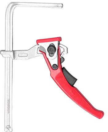 Ratcheting Table Clamp, Aluminium Alloy Rail Clamp, Quick Release Bar Clamp for Woodworking Sanding Cutting