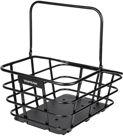 Topeak Urban Basket DX 22L Fahrradkorb aus Aluminum in der Farbe Schwarz, Gewicht: 1,5 kg Maße: 44x32,6x24 cm, 15002089