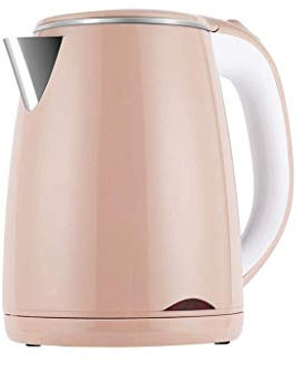 Bouilloire électrique domestique en acier inoxydable, mise hors tension automatique 1L, Double Beige vision