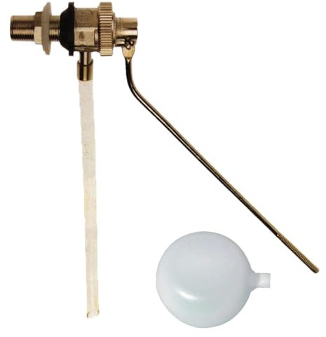 RUBINETTO A GALLEGGIANTE IN OTTONE NICHELATO ECO 'TIPO CATIS' 1/2' con sfera DA 200 MM