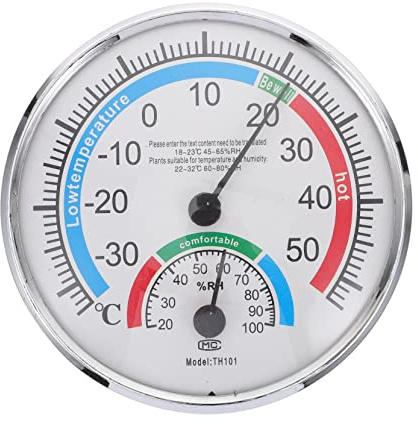 CAXUSD Termometro Igrometro Professionale Ad Alta Precisione Per Interni e Esterni Misuratore Di Temperatura e Umidità Per Sauna Piscina e Laboratorio Facile Da Usare e Affidabile