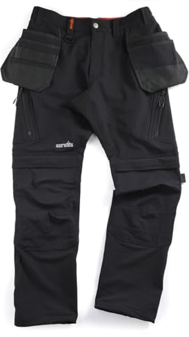 Scruffs Tech Holster Trousers, Black, 40R (T56047)