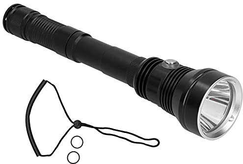 Topyond Torcia subacquea Torcia subacquea IPX8 Impermeabile 8000LM Super luminosa DP70 XHP70.2 Torcia subacquea a LED Torcia subacquea Luce intensa a LED Luce subacquea