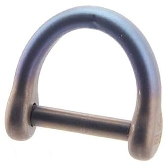 FEGVE Titanium D Ring U Shape Horseshoe Keyring Keychain Car Key Tool (Large)