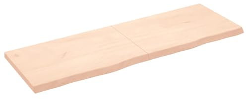 Generisch Tischplatte 180x60x(2-6) cm Massivholz Eiche Unbehandelt,jiangboyue-3156331
