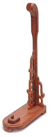 Gardeneea Schwertständer, vertikaler Schwertständer aus Holz, Schwerthalter, Halterung, Haken für Samurai-Katana-Standardschwerter, Waffenständer