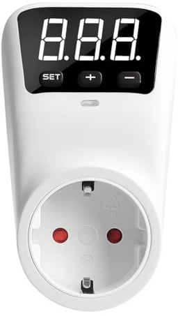 Boddceto AC230V Réglable Protection Contre les Surtensions Prise Tension Sûre Réfrigérateur Protéger Prise Ue 1 Pièces