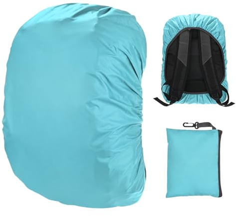 M METERXITY Cubierta Impermeable para Mochila, Funda Impermeable para Mochila 15L-25L, Cubierta para Lluvia con Bolsa De Transporte para SAcampada/Viajes Al Aire Libre [Azul Lago]