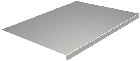 Grande planche à découper en acier inoxydable 70 x 58 cm, protection de comptoir pour viande, légumes et pain, planche à découper de cuisine avec surface facile à nettoyer