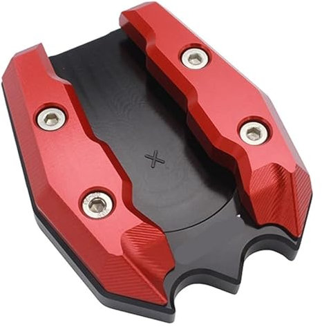 Ständerpolster Für Y&amaha Für Aerox 155 NVX 155 NVX 125 2015-2020 Motorradständer Vergrößern Stützplatten Seitenständerpolster Seitenständervergrößerer Seitenständer(rot)
