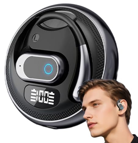 Casque sans fil | Écouteurs supra-auriculaires | Écouteurs légers avec une longue durée de lecture pour la course à pied, la gym, la moto, l'entraînement, les voyages
