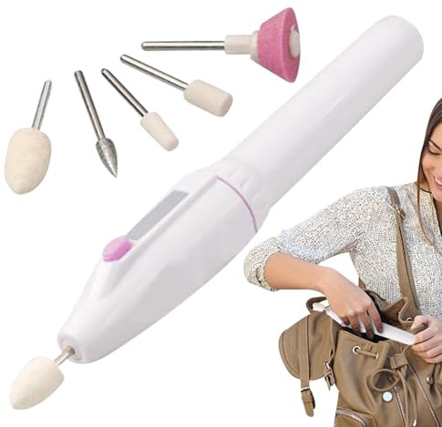 Juego De De Uñas Eléctrica - Herramienta Manicura Con 5 Taladros De Uñas | Pulidor De Uñas Para Uñas Naturales