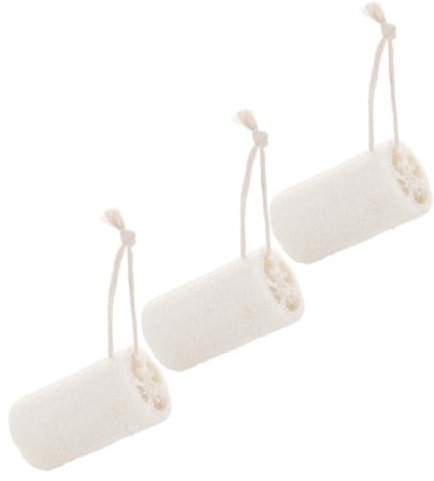 CLISPEED 3pcs Natural Loofah Dishwashing Sponge Scrubber Odor Lightweight and Absorbent Cleaning Sponges for Kitchen and Bathroom Use Plant Fiber Kitchen Towels