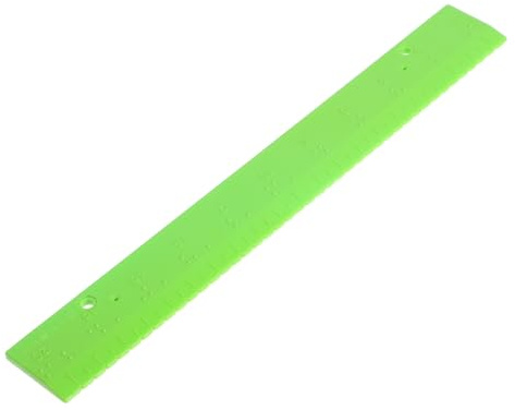Righello Tattile per Non Vedenti, Strumento Didattico di Misurazione Verde | Plastica Pp Resistente, Lettura Facilitata, Misurazione Precisa, Supporto Riutilizzabile per Studenti Disabilità Visive