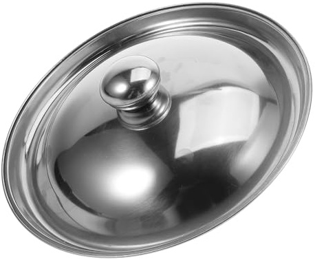 ELAYARD Reusable Urine Pots Lid Stainless Steel Chamber Pot Lid Replacement Portable and Easy to Maintain Household Bedpan Cover for Homes and Hospitals