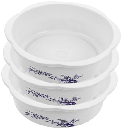 Cabilock 3 Pièces Lot de Bols Hydroponiques Ronds sans Perforation pour Lotus et Nénuphars Pot Décoratif Compact et Étanche pour Plantes Flottantes et Décoration Intérieure